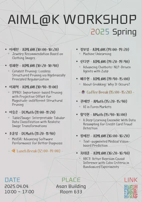 Workshop poster by Sanga Yoon